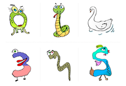 Illustrations for a Counting Song for Kids
